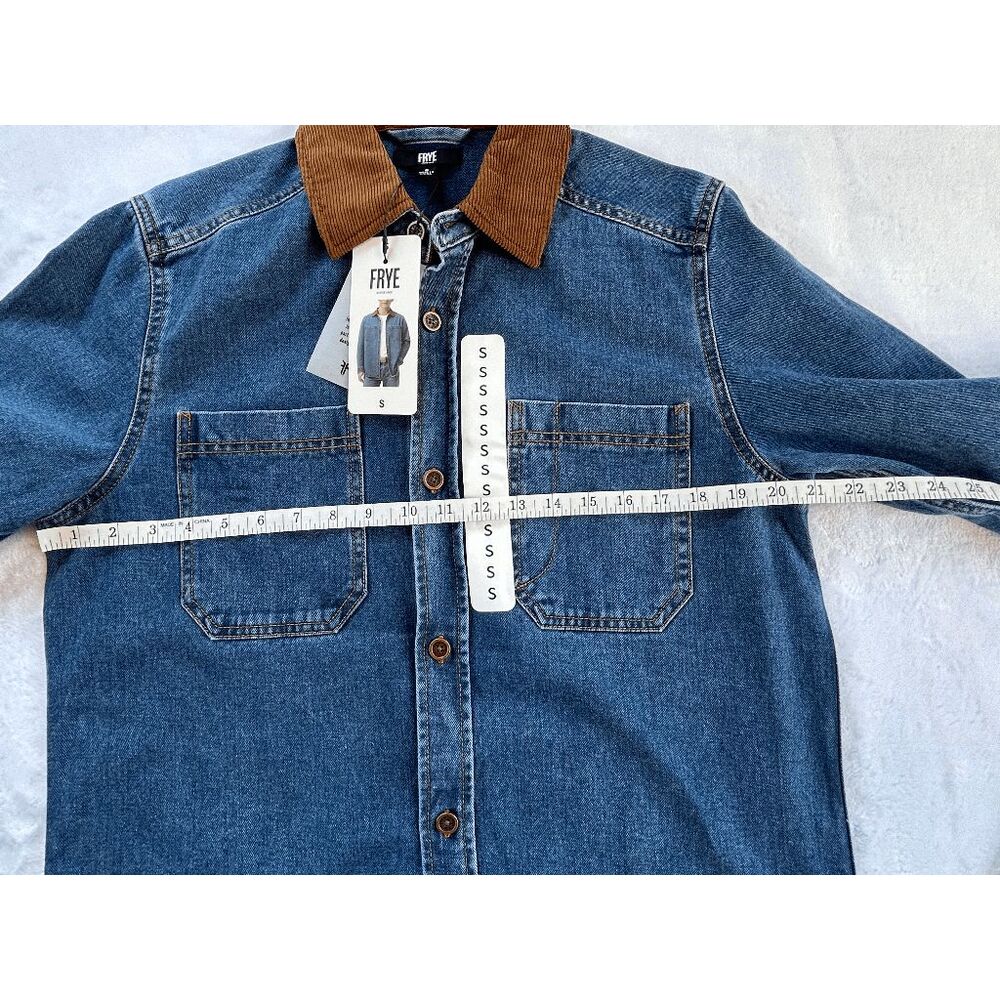 Men's Frye Western Jean Barn Shacket, Corduroy Collar, Button Up, Size S, NWT - Picture 8 of 8